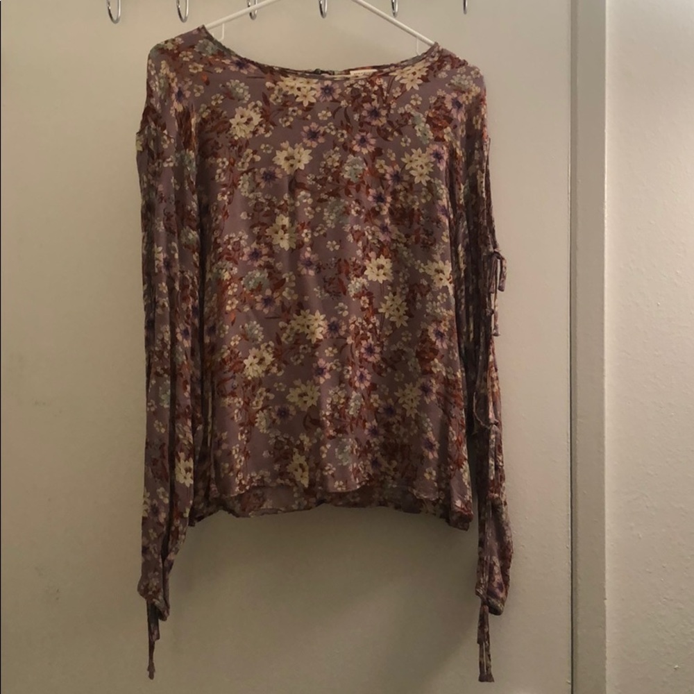 Purple floral top